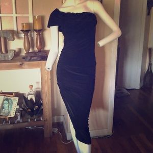 Black one shoulder dress